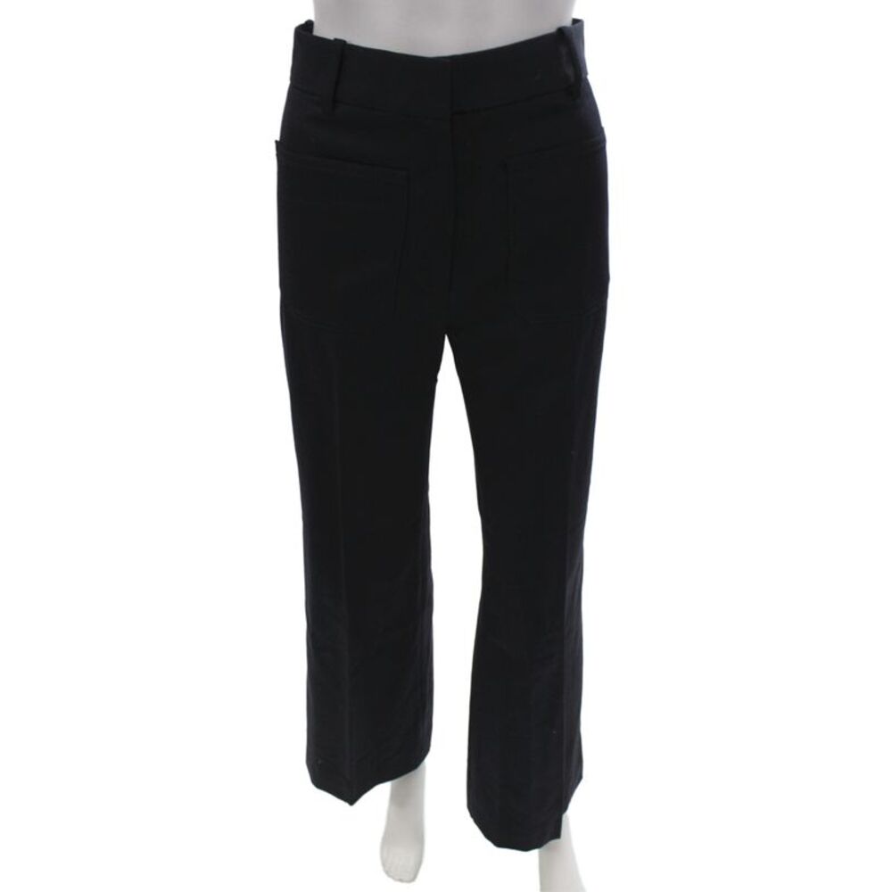 Nili Lotan Womens Black Virgin Wool Dress Pants Inseam 30 Size 00